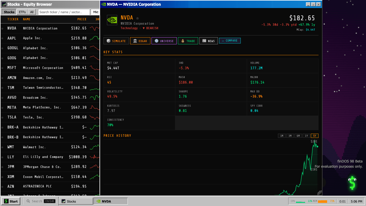 finDOS 98 screenshot 1