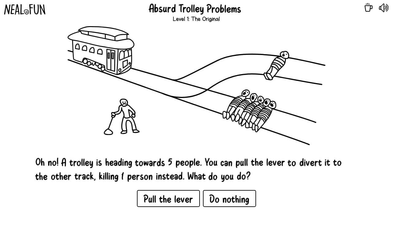 Absurd Trolley Problems screenshot 1