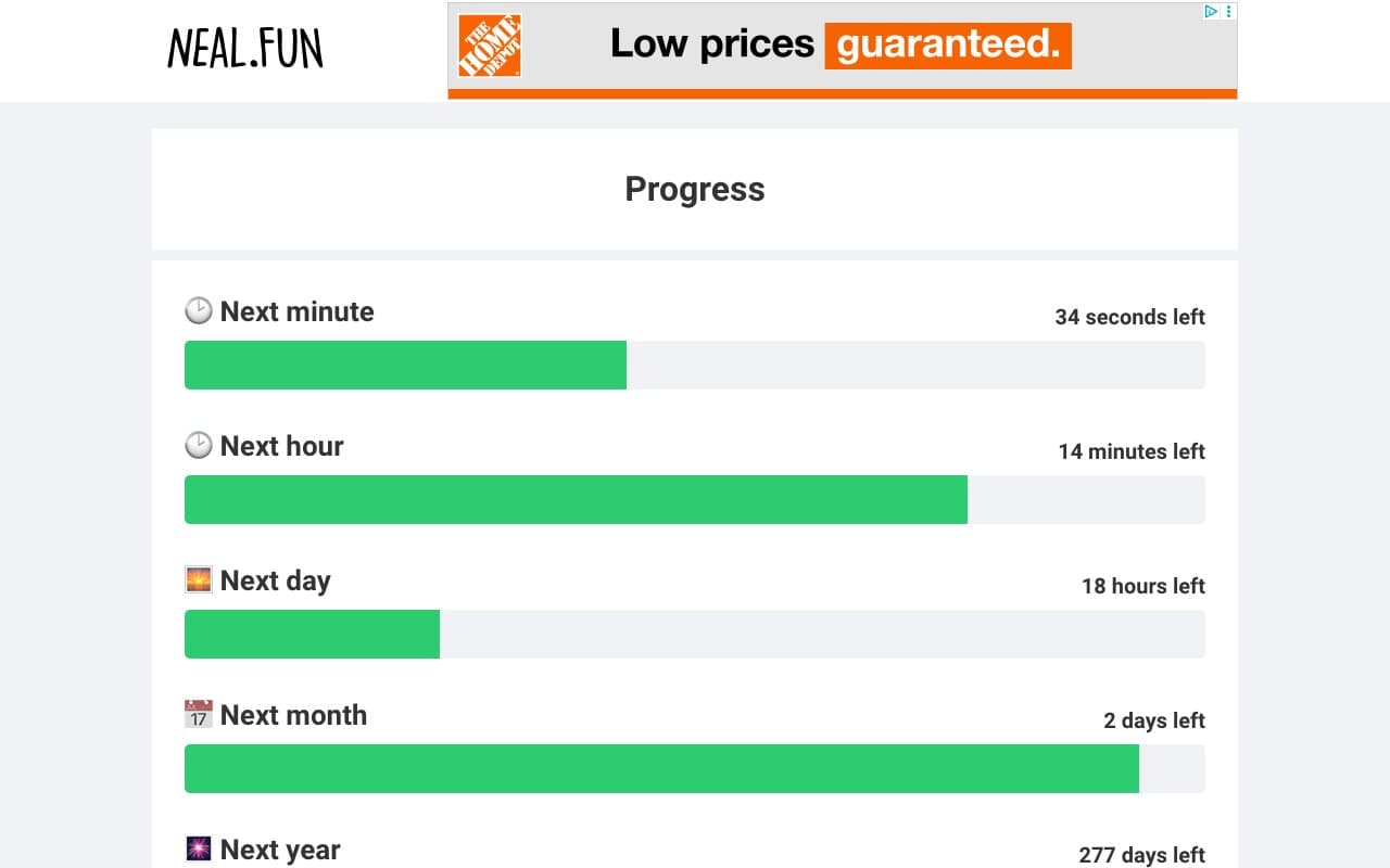 Progress screenshot 1