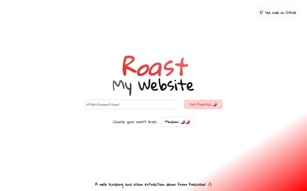 Roast My Website screenshot 1