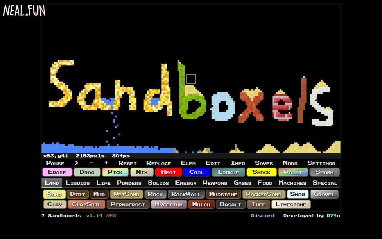 Sandboxels screenshot 1