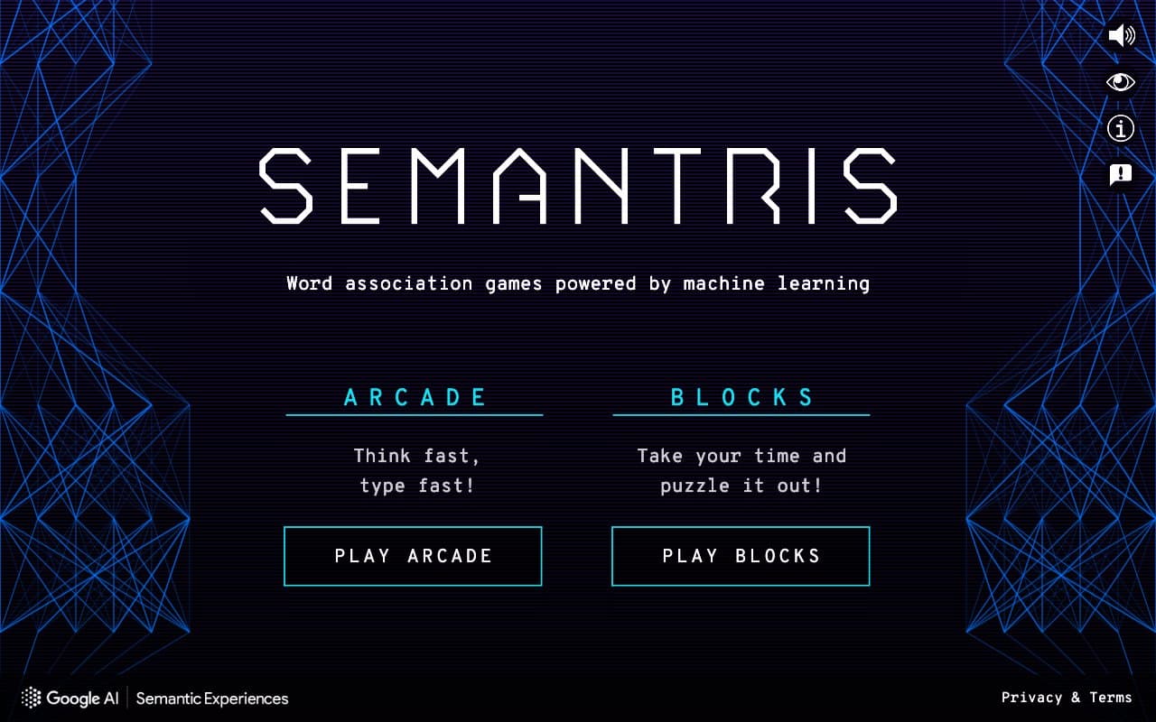 Semantris screenshot 1