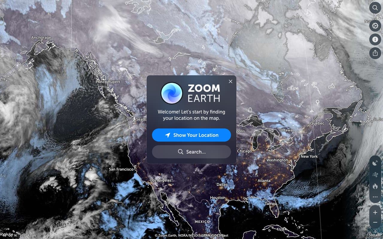 Zoom Earth screenshot 1