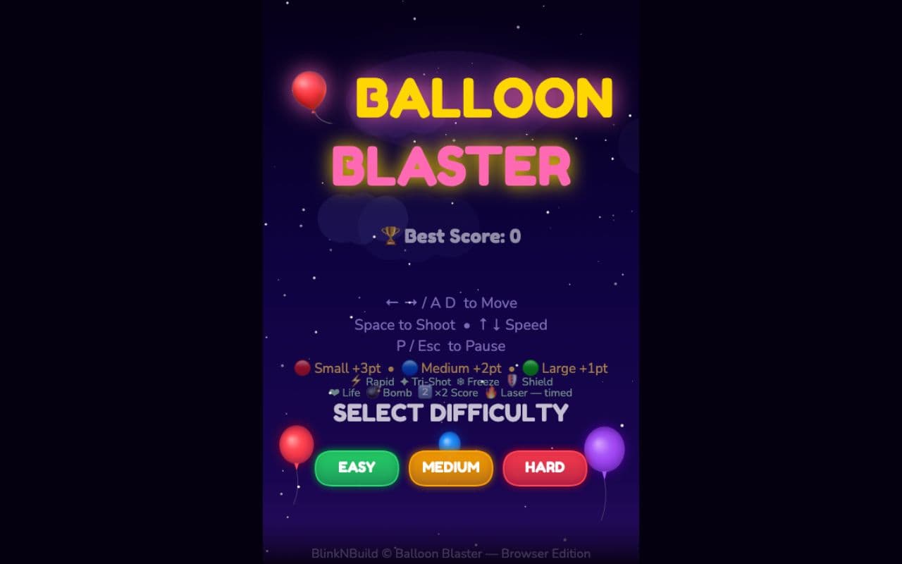 Balloon Blaster screenshot 1