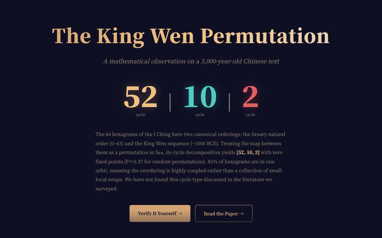 The King Wen Permutation screenshot 1