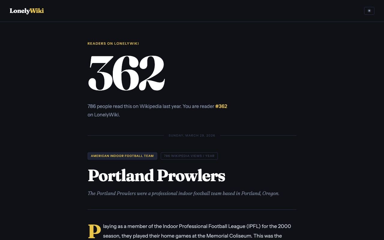 Lonely Wiki screenshot 1