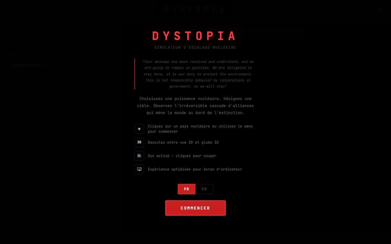 Nuclear Escalation Simulator screenshot 1