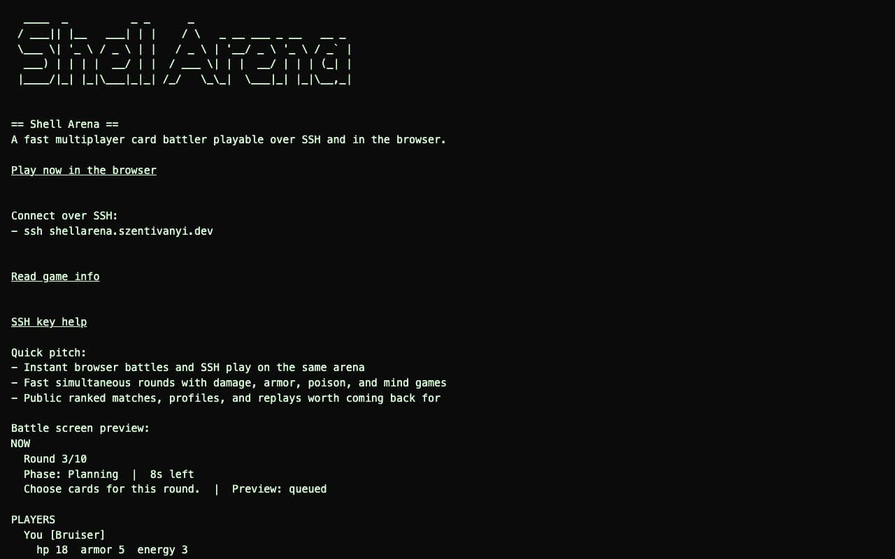 Shell Arena screenshot 1