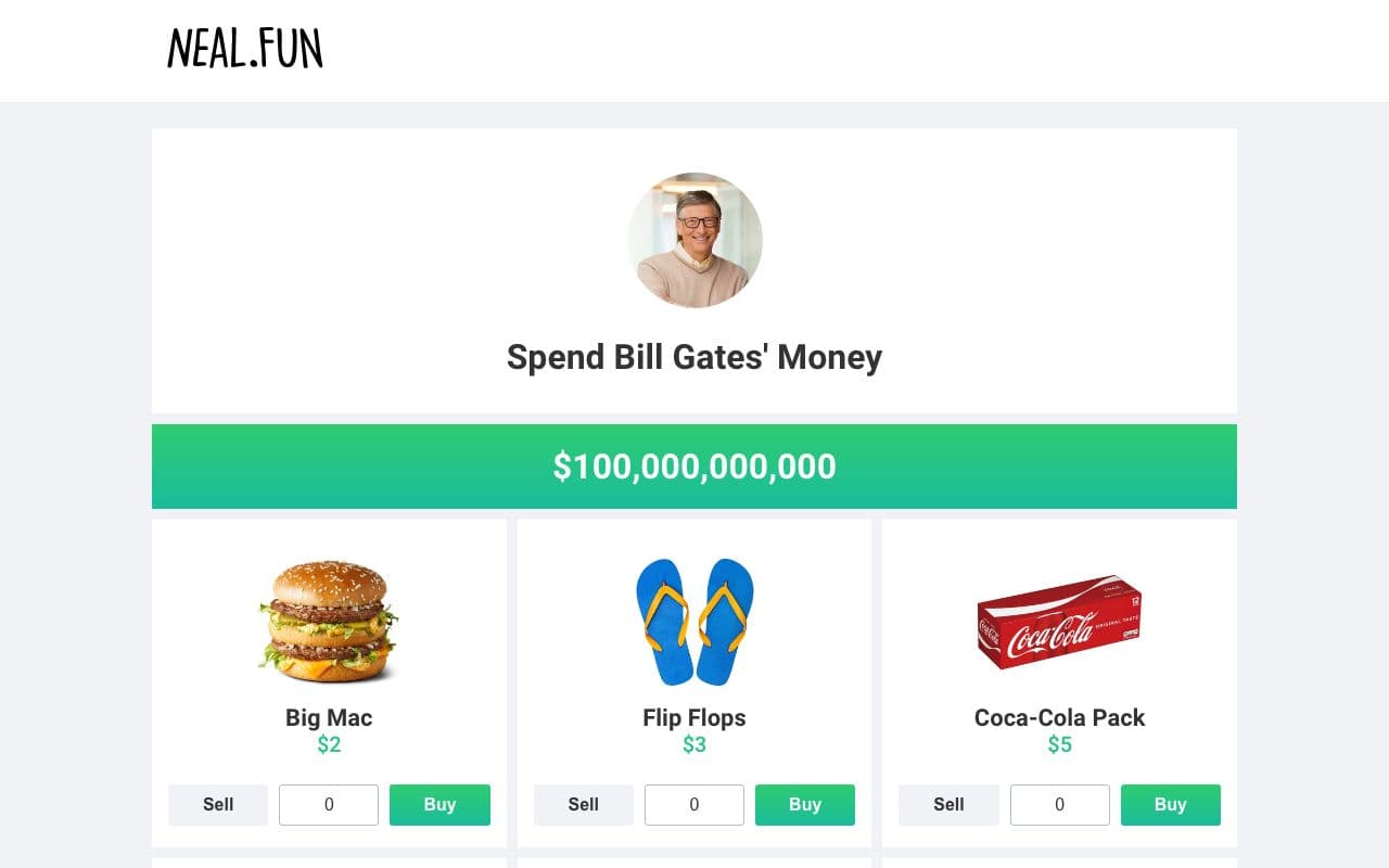 Spend Bill Gates Money screenshot 1