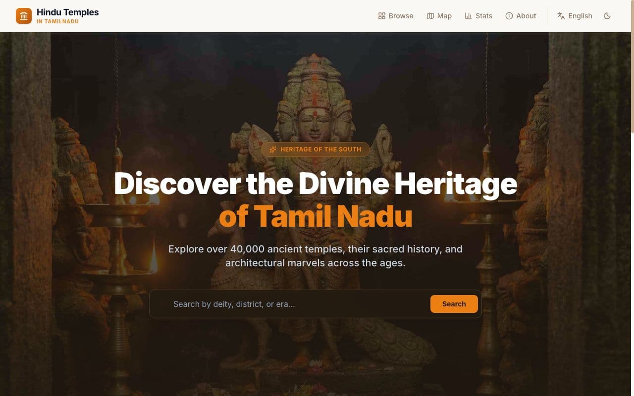 Tamil Nadu Temples Directory screenshot 1