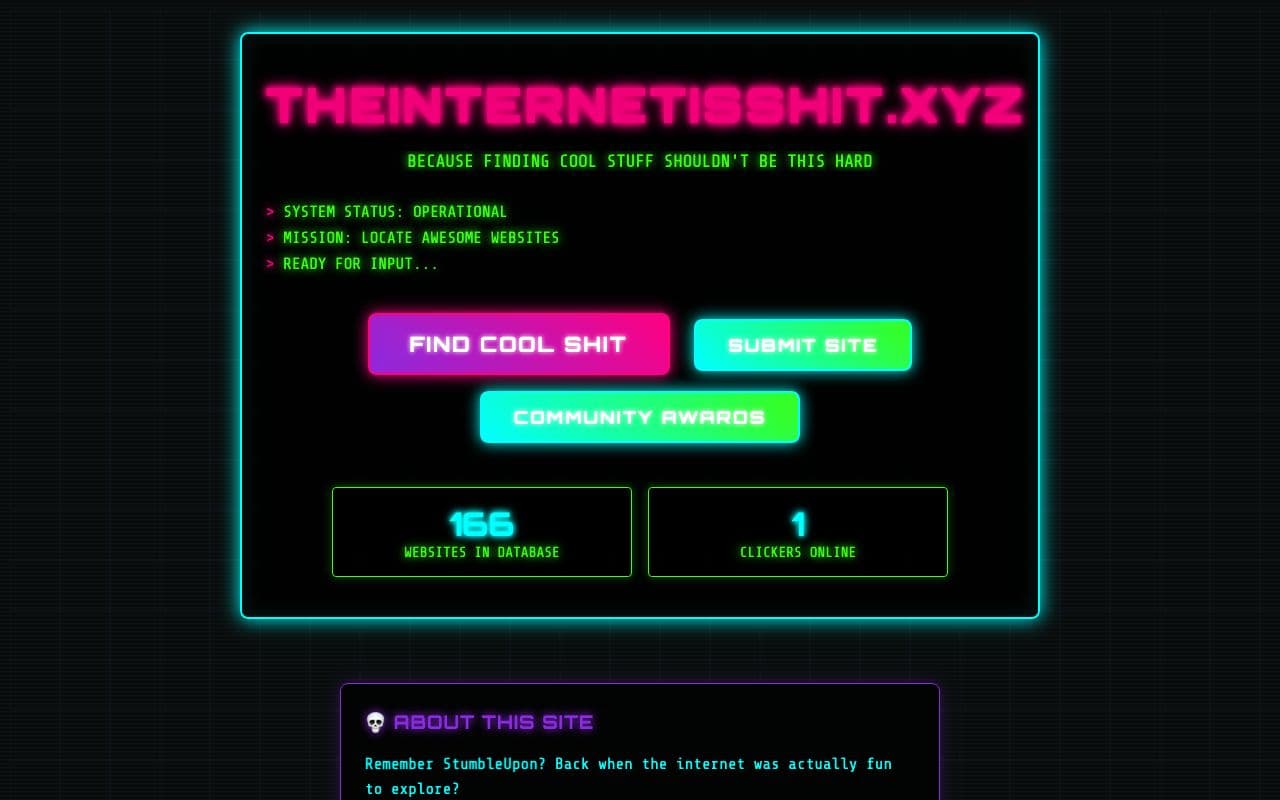 The Internet Is Shit screenshot 1