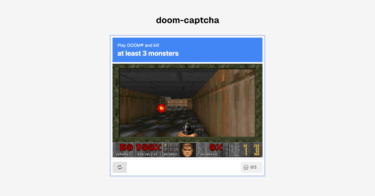 Doom Captcha screenshot 1